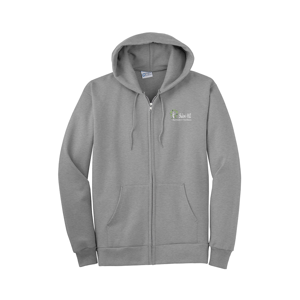Port & Company Essential Fleece Full-Zip Hooded Sweatshirt