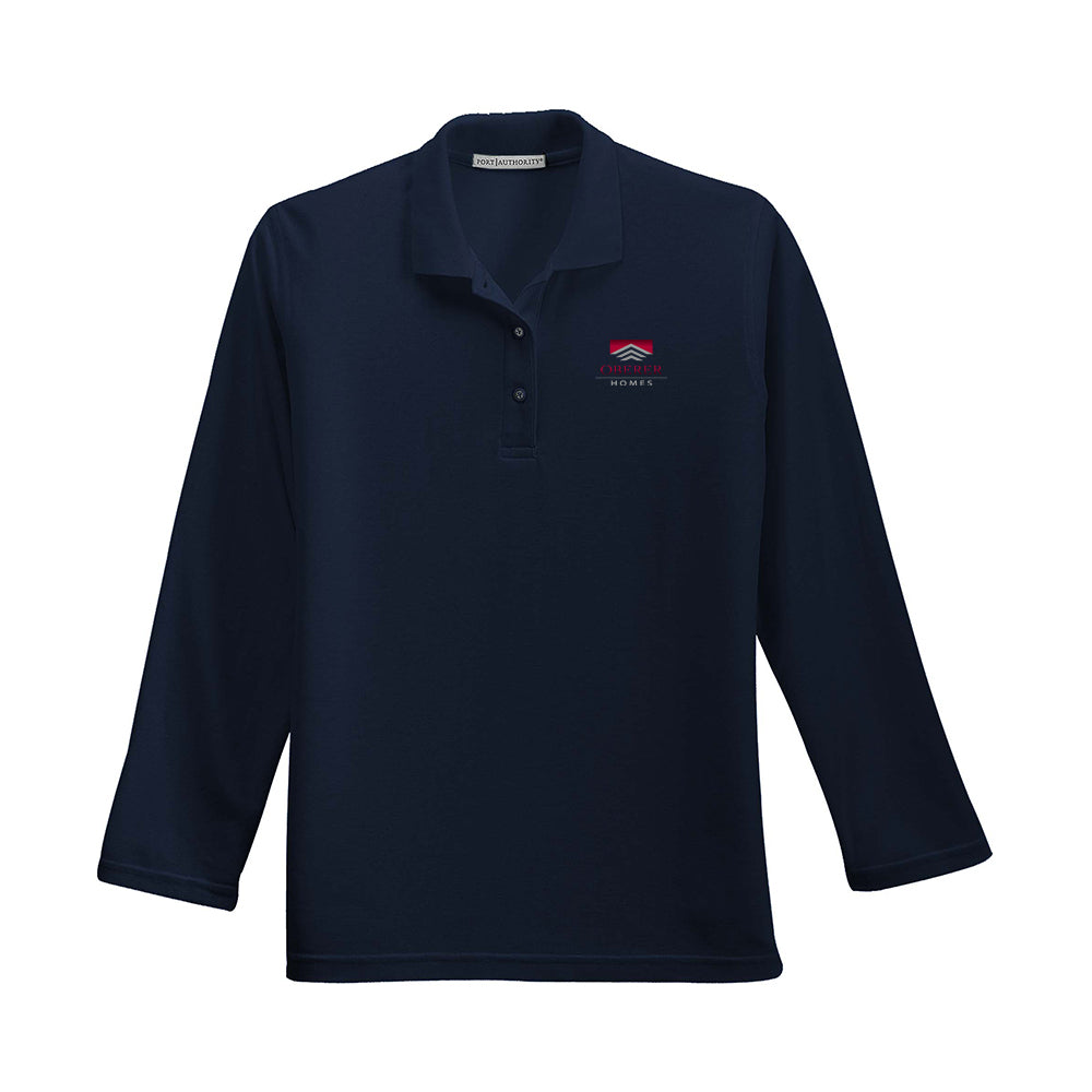 Port Authority Ladies Silk Touch Long Sleeve Polo