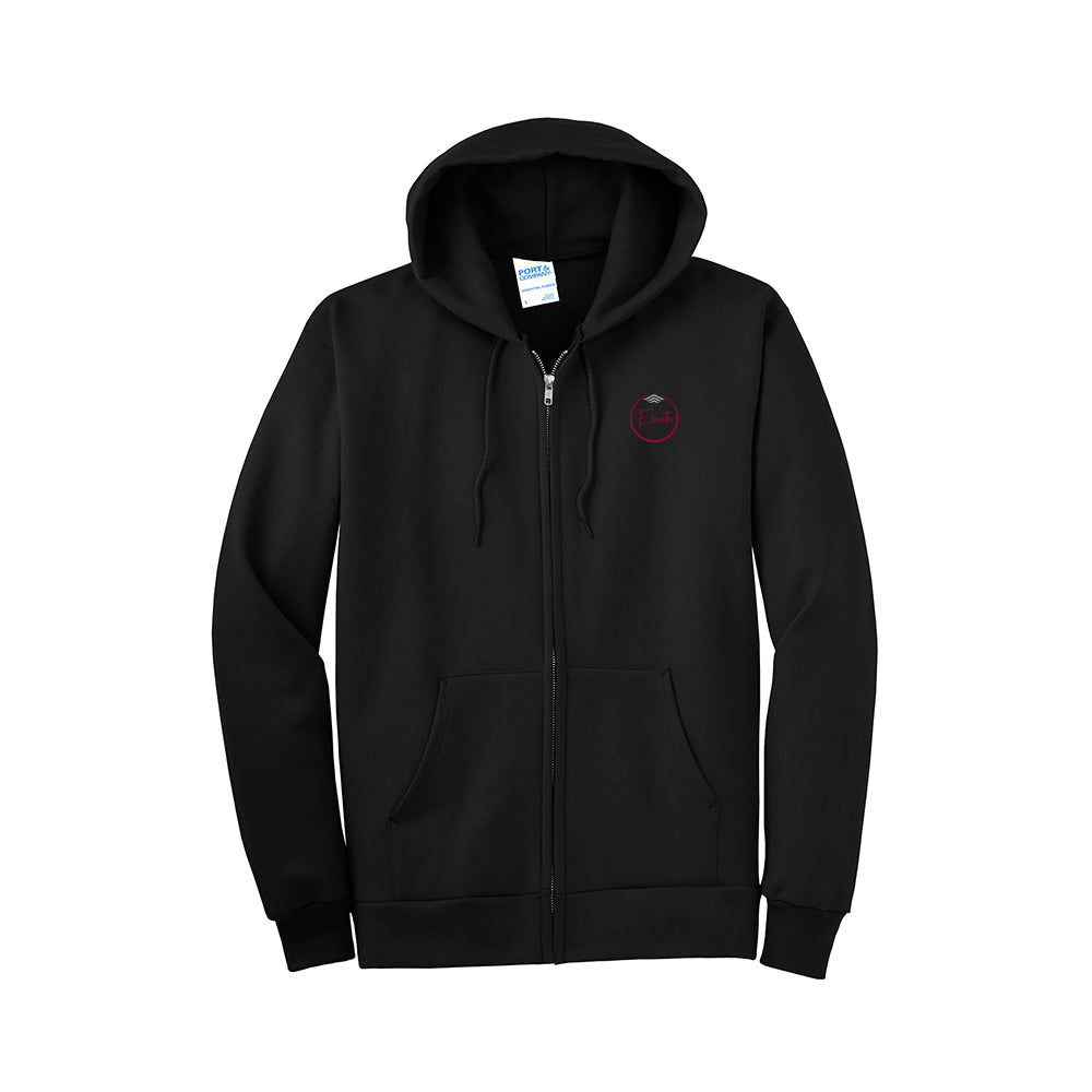 Port & Company Essential Fleece Full-Zip Hooded Sweatshirt