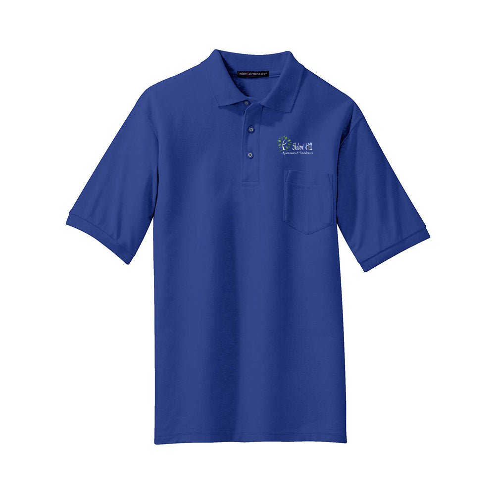 Port Authority Silk Touch Polo with Pocket