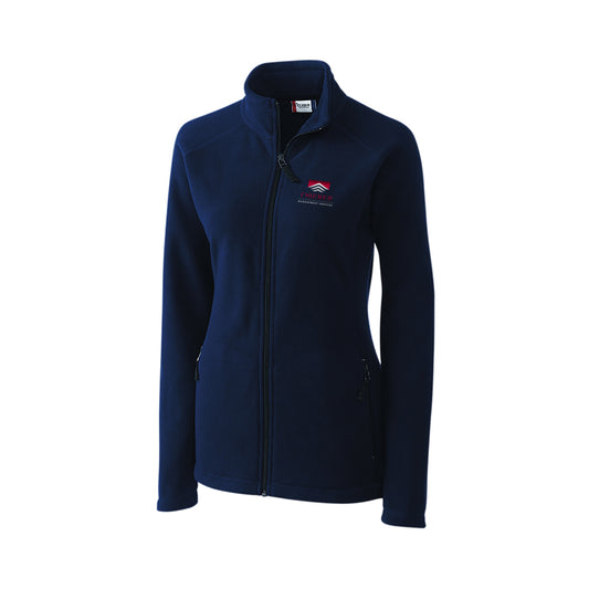 Clique Summit Performance Fleece Full Zip Womens Jacket (Navy, Charcoal & Black)