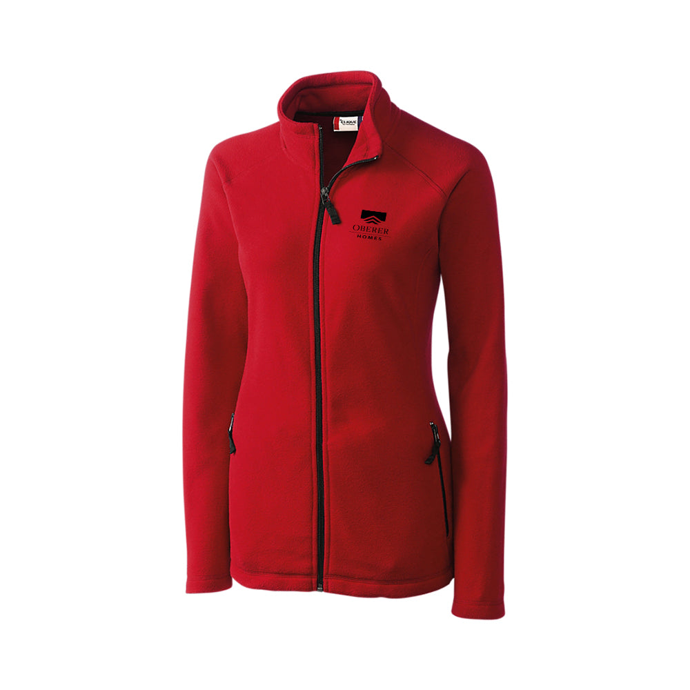 Clique Summit Performance Fleece Full Zip Womens Jacket (Red)