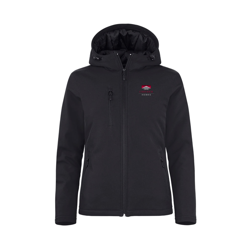 Clique Equinox Insulated Womens Softshell Jacket (Black & Dark Navy)