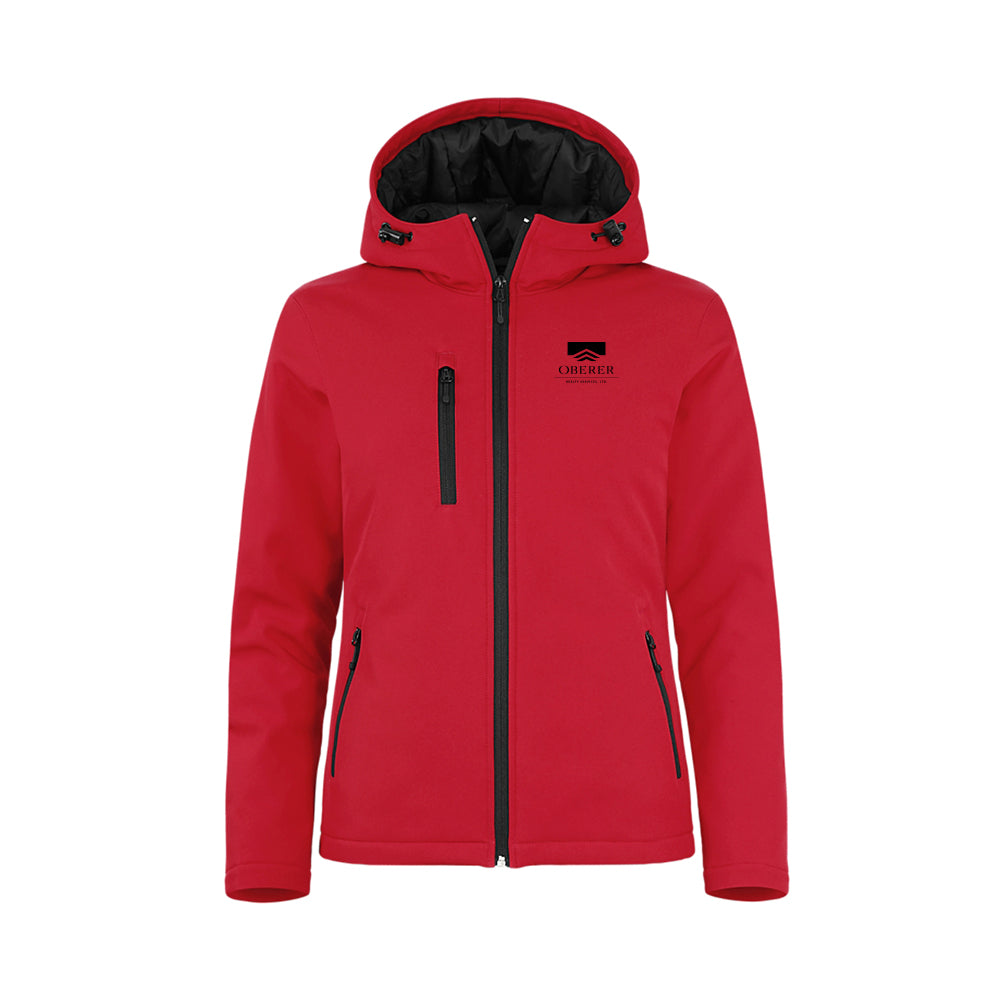 Clique Equinox Insulated Womens Softshell Jacket (Red)