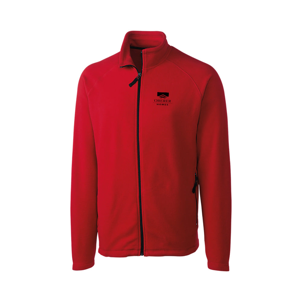 Clique Summit Performance Fleece Full Zip Mens Jacket (Red)