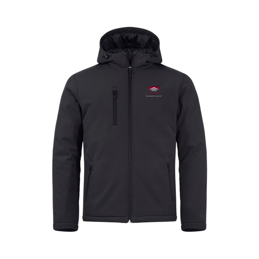 Clique Equinox Insulated Mens Softshell Jacket (Black & Dark Navy)